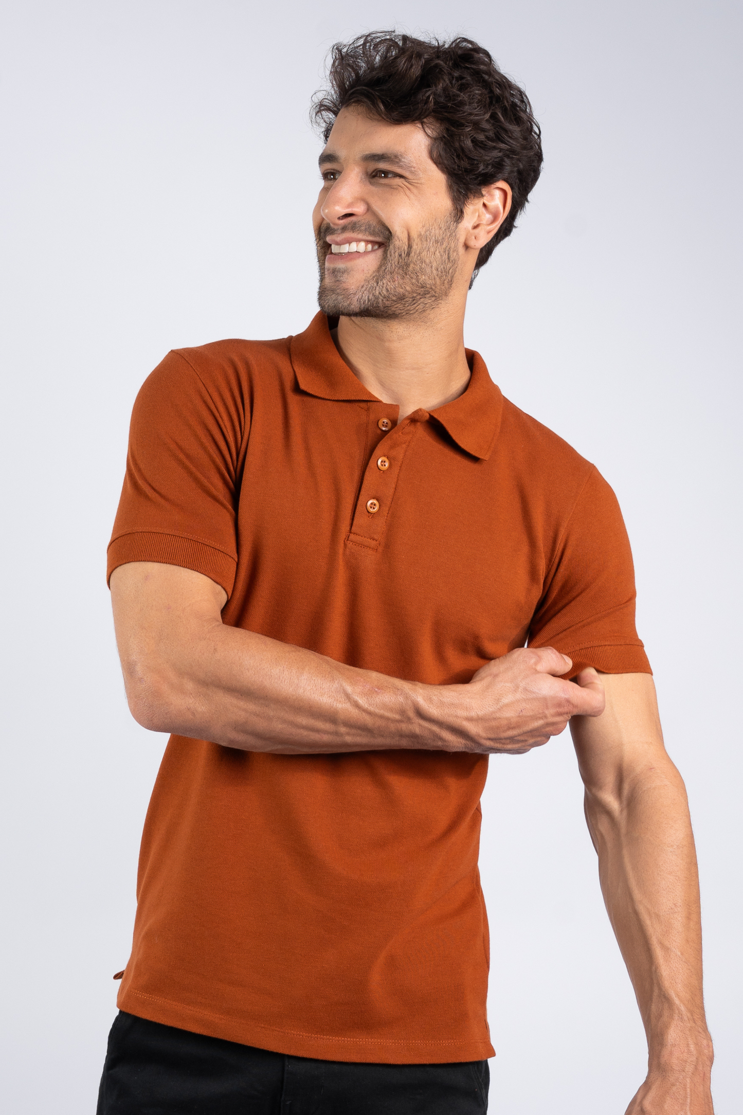 Camiseta Polo Terracota