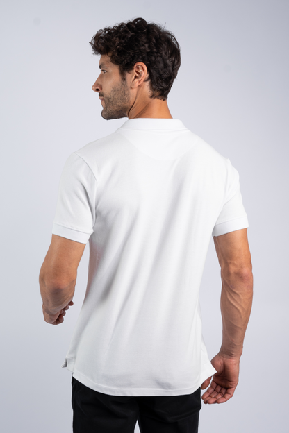 Camiseta Polo Branca